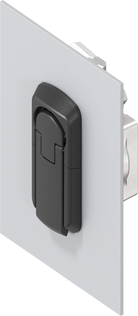 Locking set with round cylinder, keyed different, Zinc die