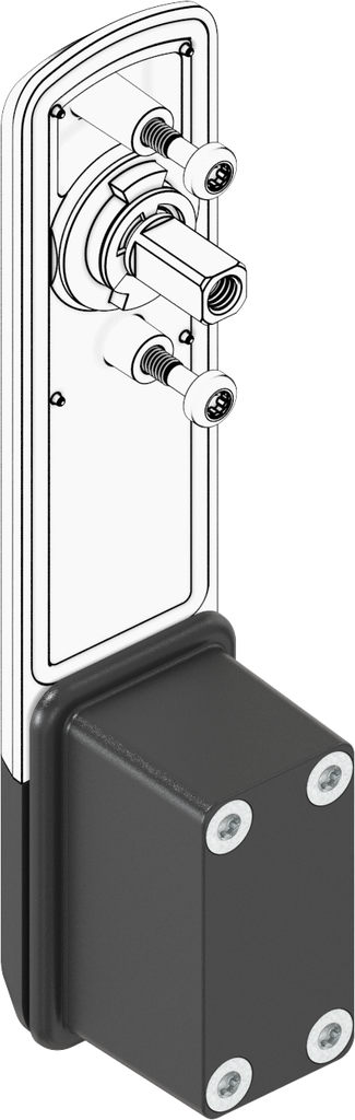 Locking set for KABA cylinder type 1036, Zinc die black