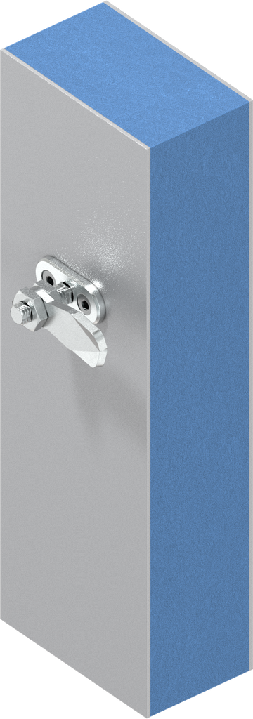 【ニック様HM25-U9M】 Heavy duty latch for padlock, Zinc die black powder-coated