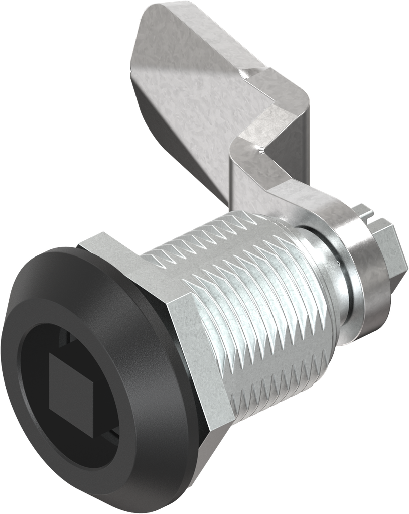 Compression latch, square 8, Zinc die black powder-coated; 1000