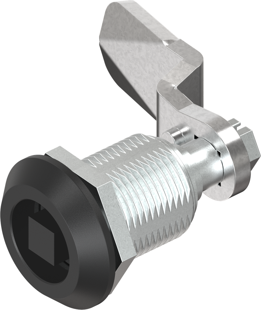 Compression latch, square 8, Zinc die black powder-coated; 1000