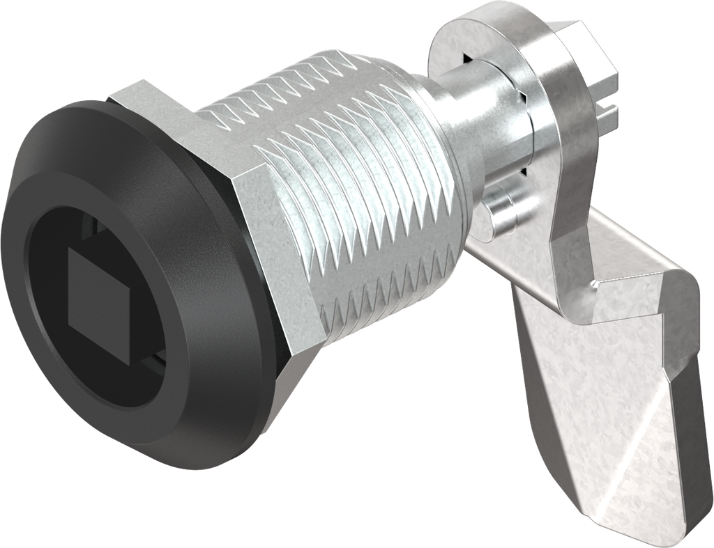 Compression latch, square 8, Zinc die black powder-coated; 1000