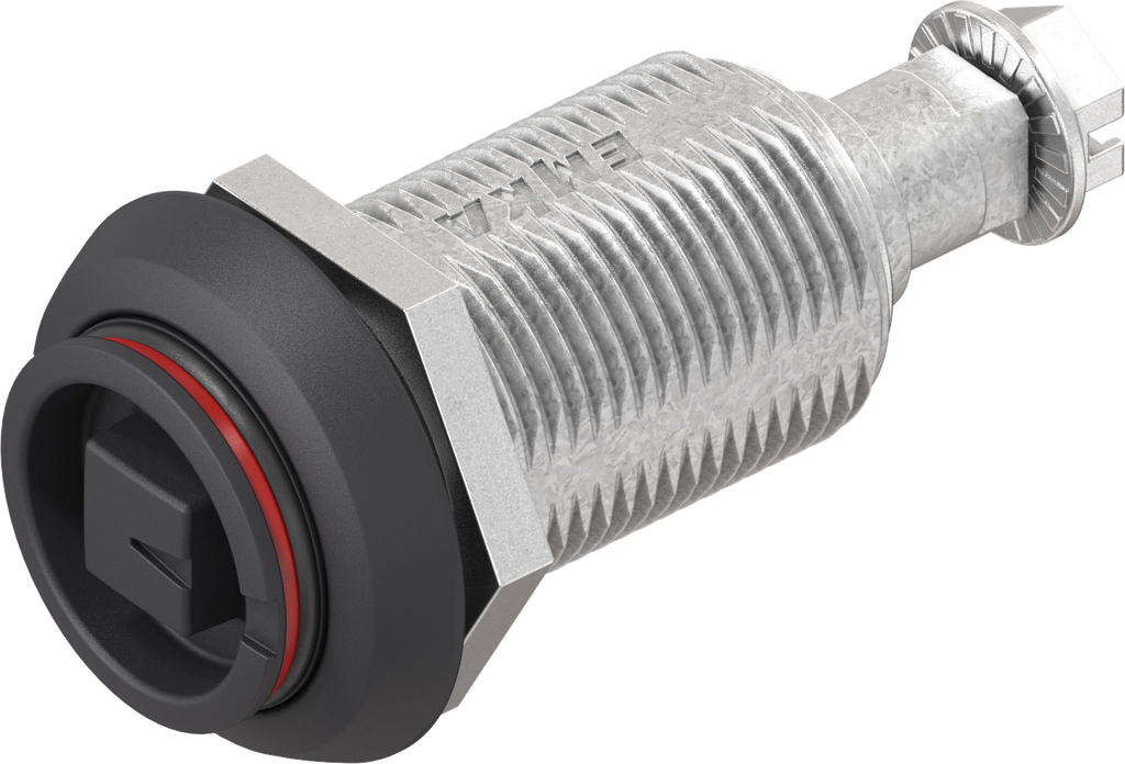 Compression latch square 8 with optical opening indicator, Zinc