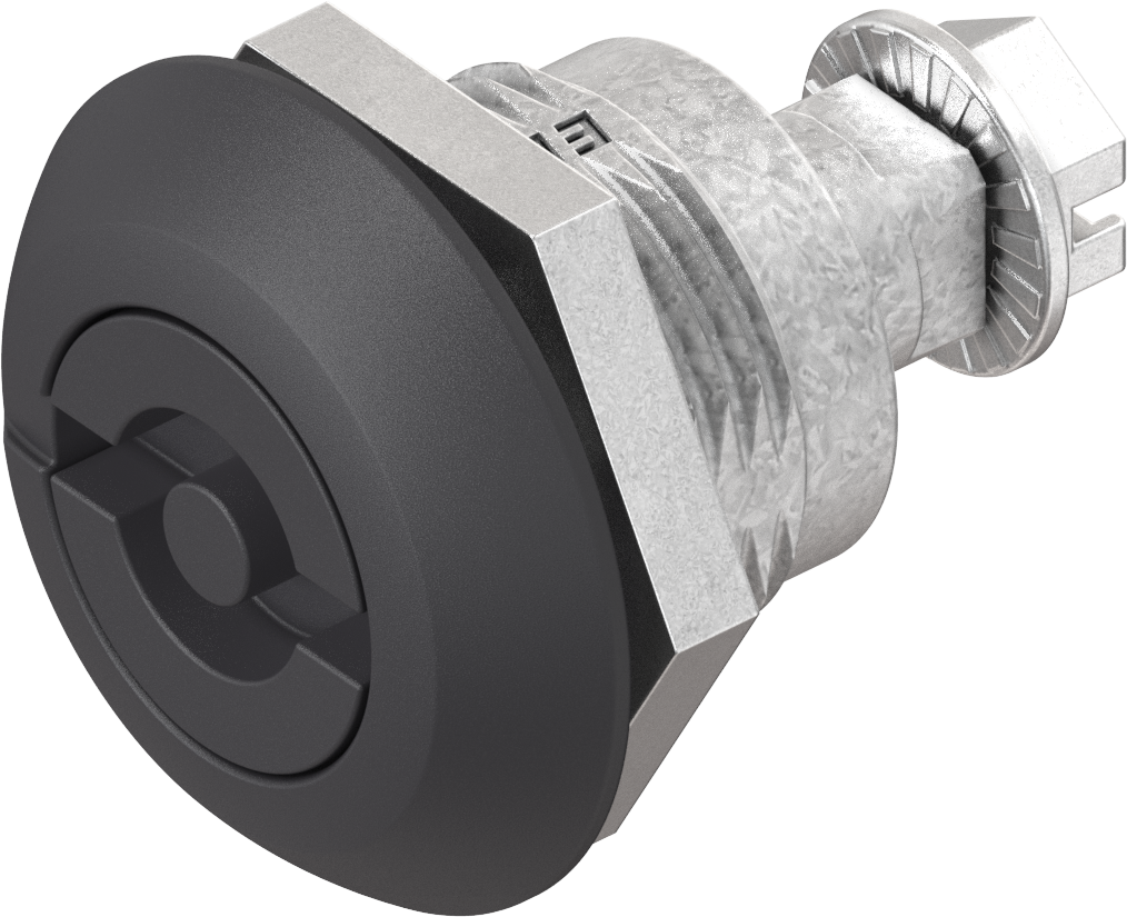 Compression latch double bit 5, Zinc die black powder-coated; 1000