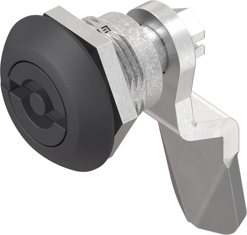 Compression latch double bit 5, Zinc die black powder-coated; 1000