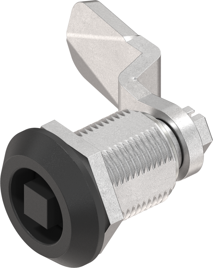 Compression latch, square 8, Zinc die black powder-coated; 1000