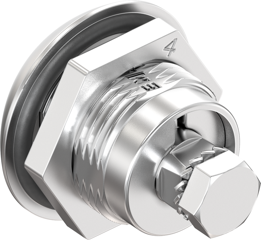 Compression latch, square 8, Stainless steel AISI 316; 1000-U852