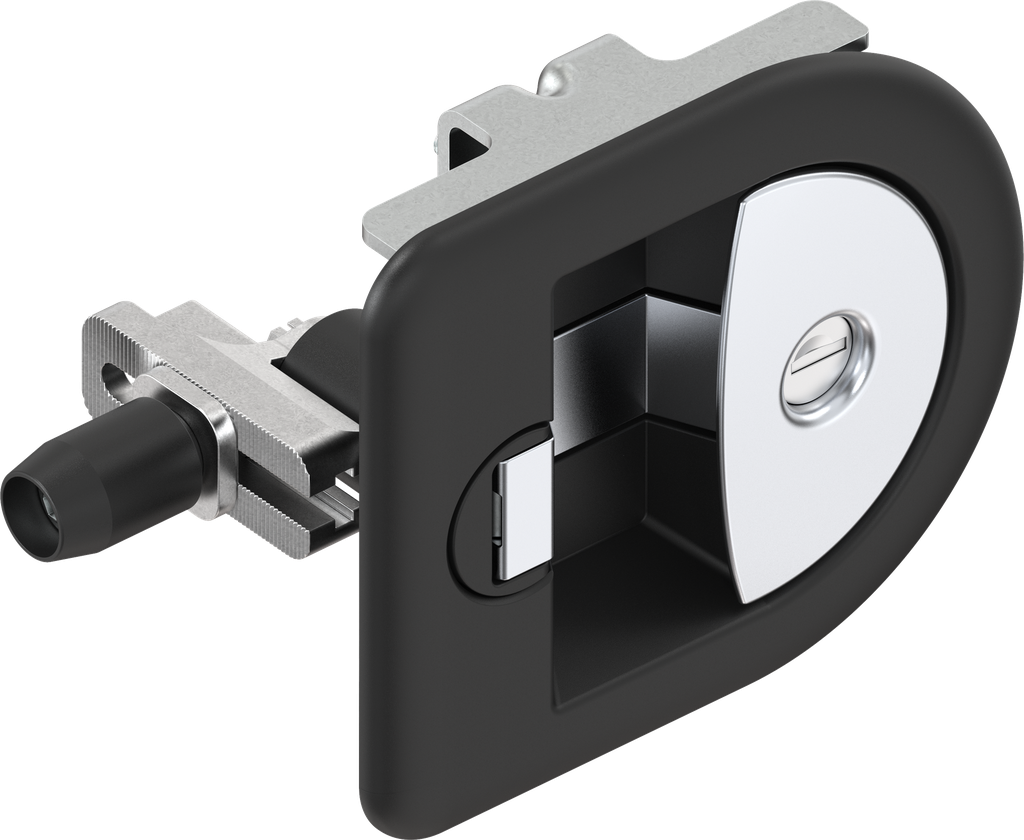 Chest handle keyed EK 333, Polyamide black and zinc die chrome