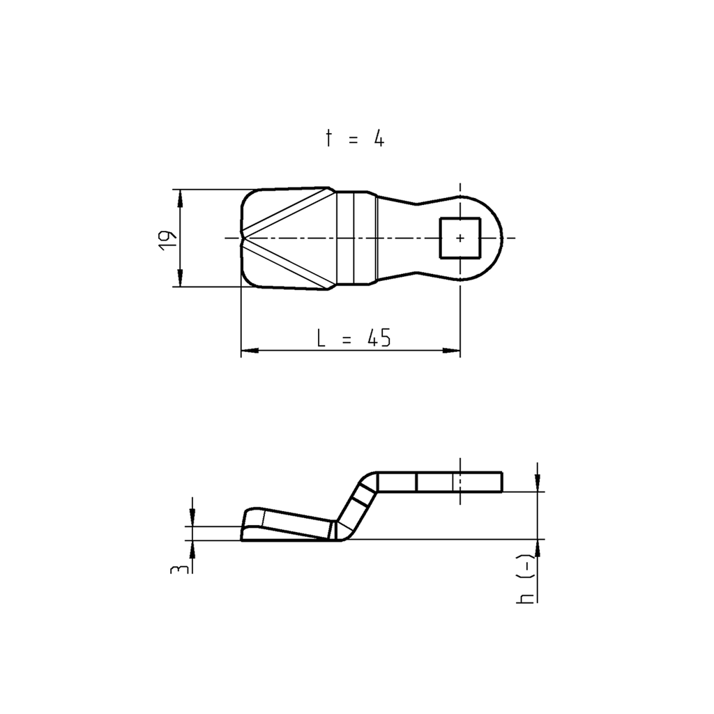 KI NO BI,MUMM, BRANCOTT,Deacon 4点セット Cam without catch, Steel zinc-plated; 1000-391 Offset h = -20 mm