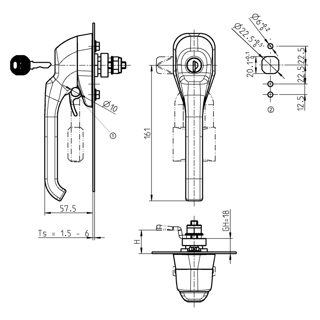 パーツ Maasa Archi Mugen Seiki Aluminum Front Shock Tower [MUGE2502] - AMain