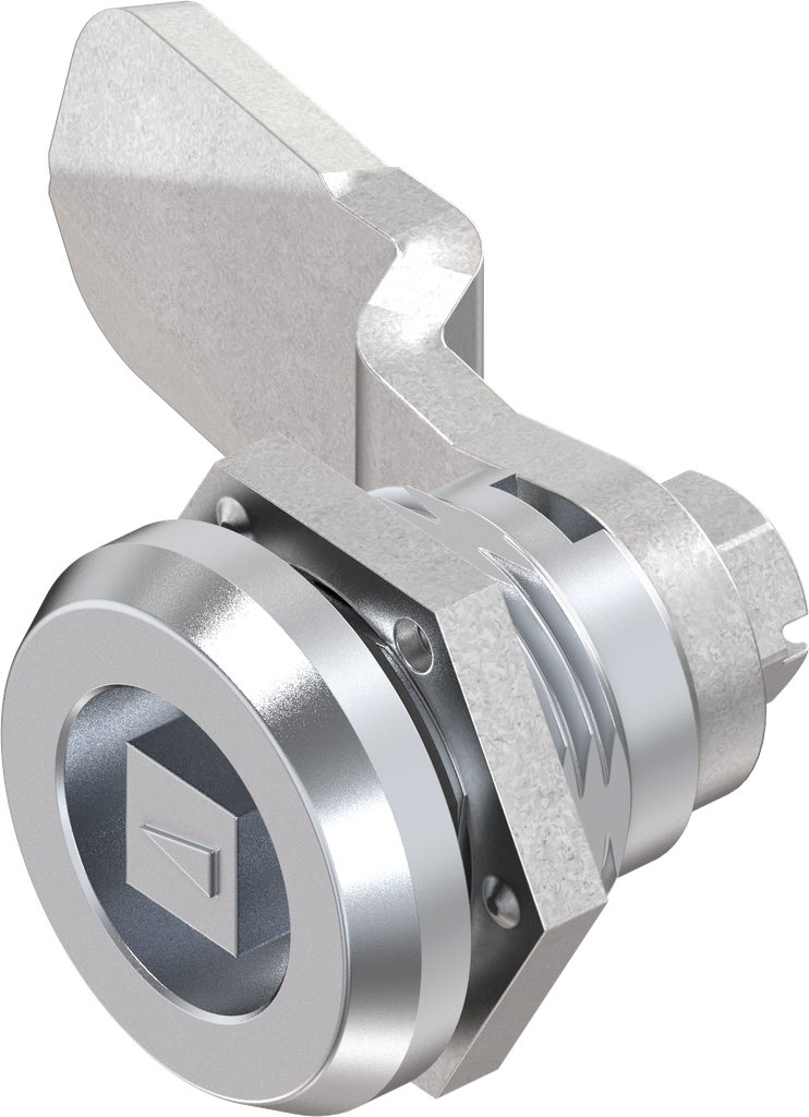 Safety quarter turn square 8, Brass and zinc die chrome-plated