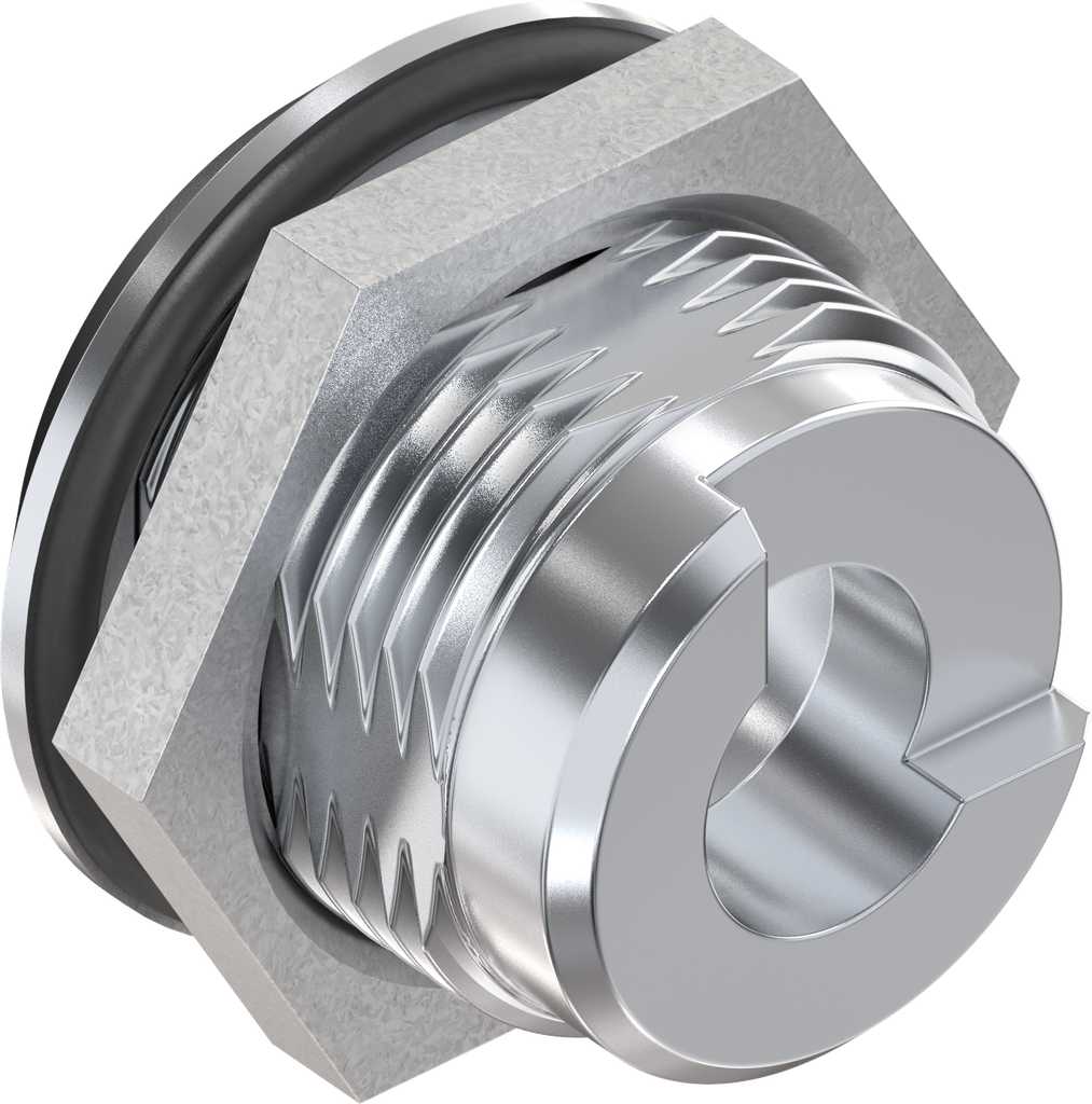 Housing foamed, Zinc die chrome-plated; 1000-U45-G with nut