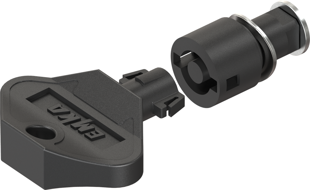 Insert double bit 5 for clip-in key, Polyamide black; 1000-U744