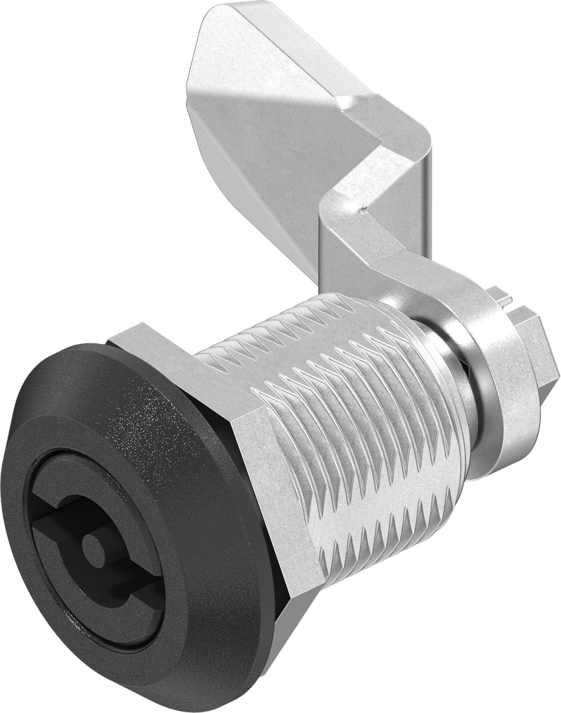Compression latch double bit 3, Zinc die black powder-coated; 1000