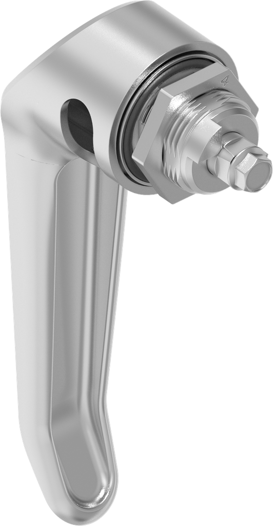L-handle quarter turn for padlock, Stainless steel AISI 316; 1000