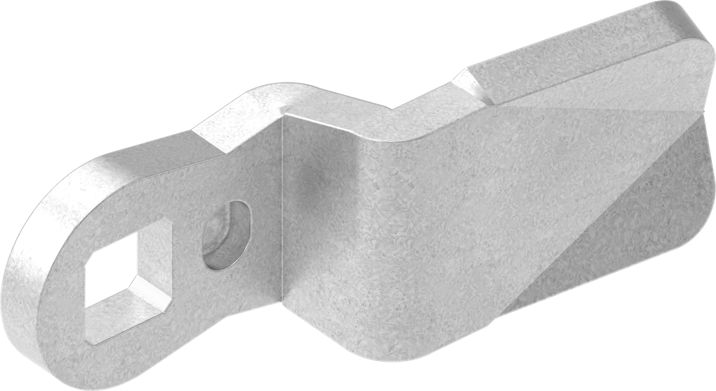 Zunge, Stahl verzinkt; 1000-13 Kröpfung h = 10 mm