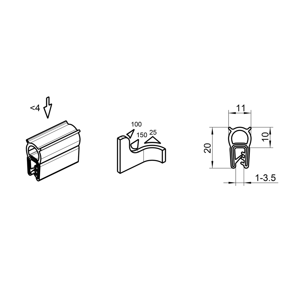 Foglio Di Gomma Siliconica Bianca FDA, 60A 1/32 X 9 X 24 - Foto 10