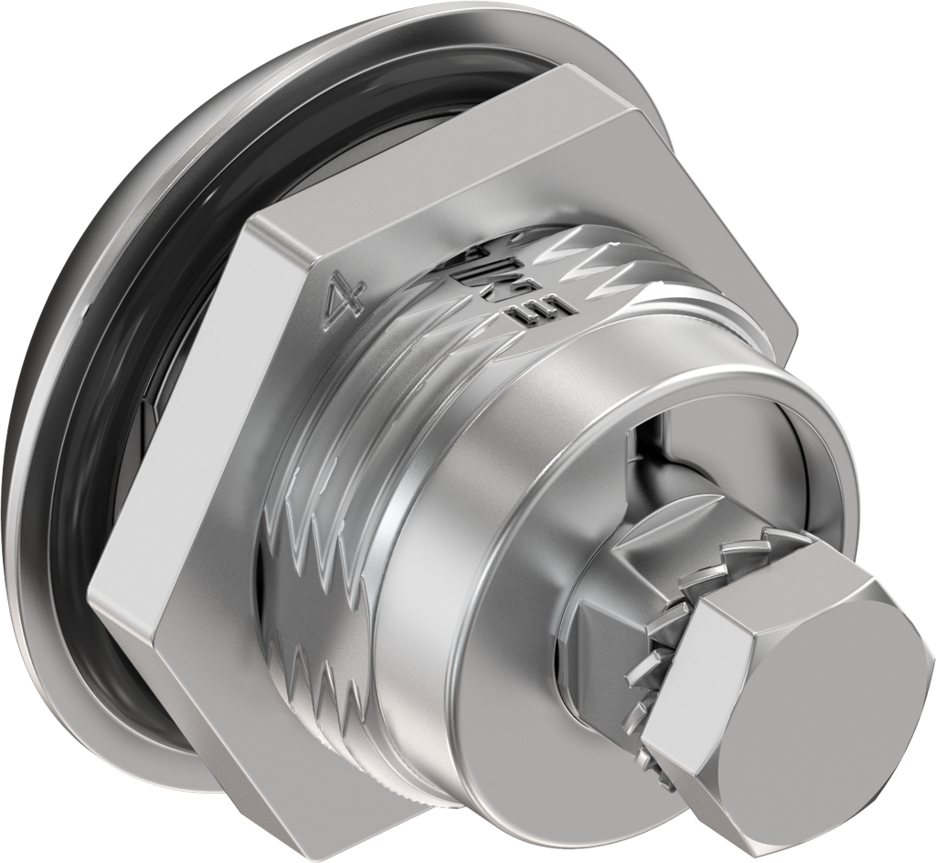 yukka Compression latch, square 8, Stainless steel AISI 316; 1000-U852