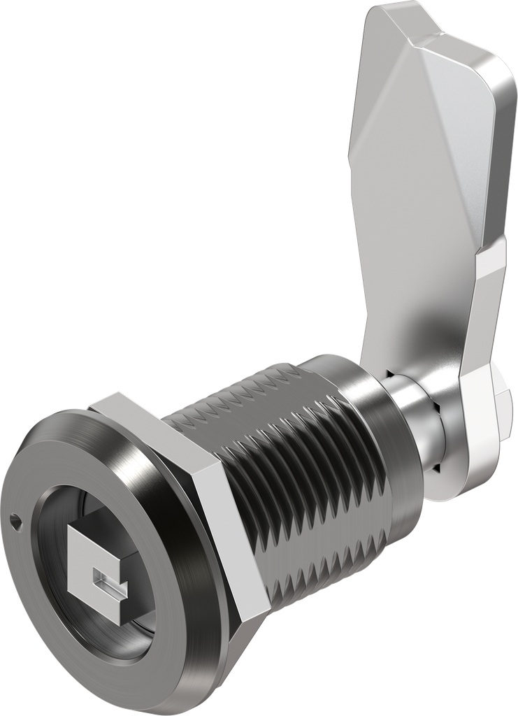 Compression latch square 8 with marking, right version, Aluminium