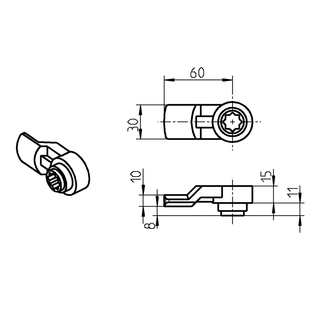 Cam, Zinc die zinc-plated; 1091-18