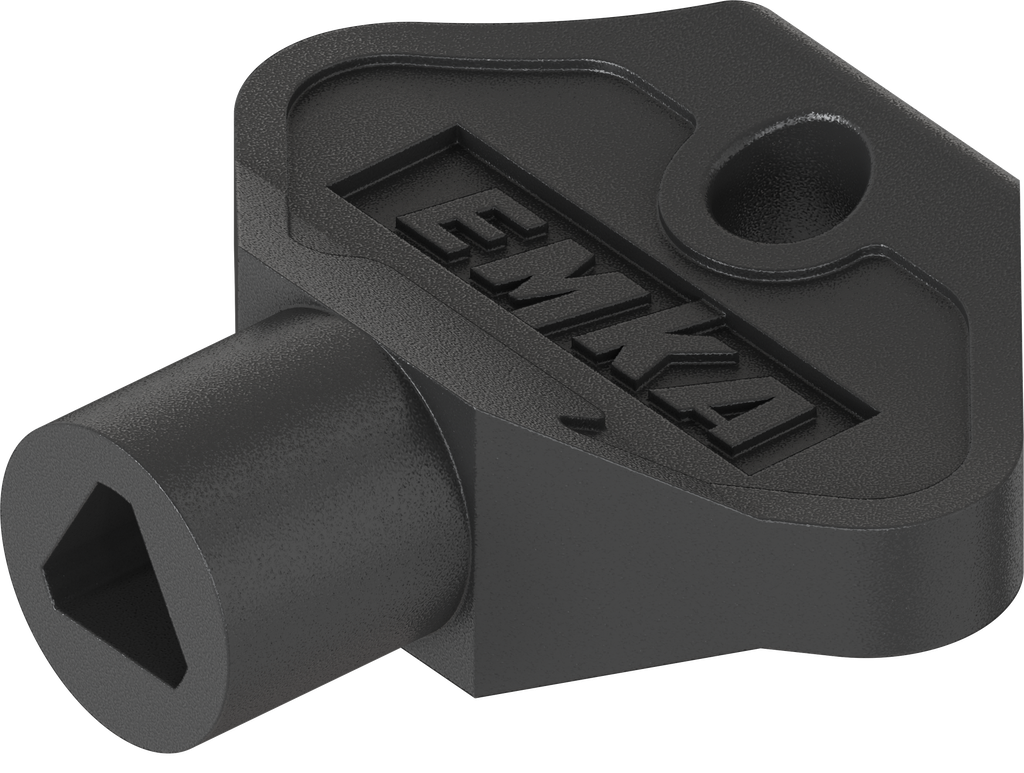 key for insert triangular 7, Polyamide GF black; 1004-39