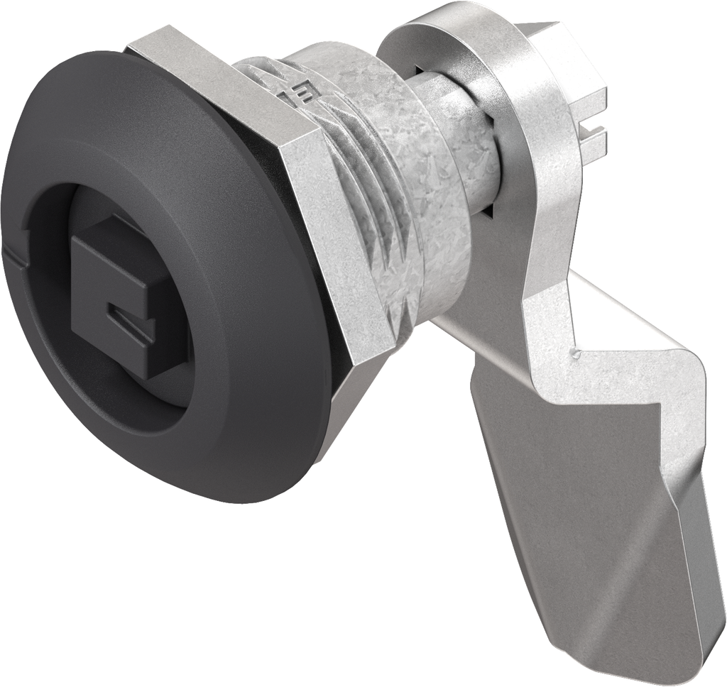 Compression latch, square 8, Zinc die black powder-coated; 1000