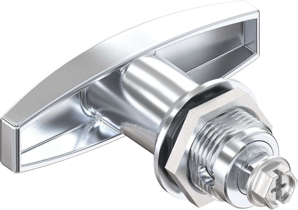 T-handle quarter turn, non-keyed, Zinc die chrome-plated; 1000-U9
