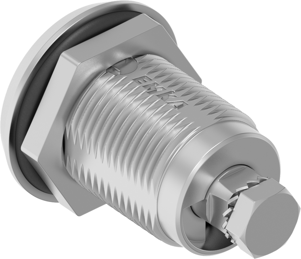 Compression latch square 8 with marking, left version, Stainless