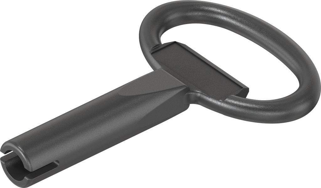 Key for insert Daimler Benz, Zinc die black powder-coated; 1004-17