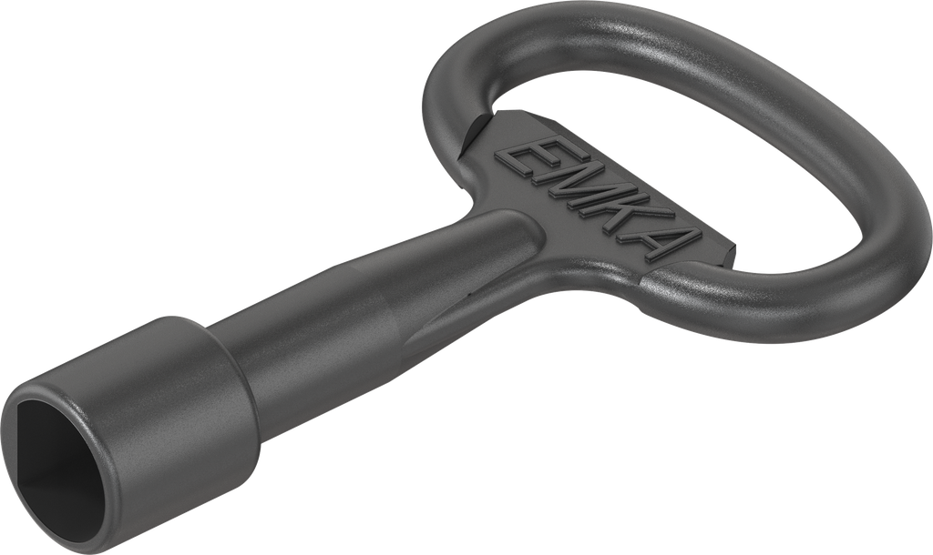 Key for insert Eastern Europe Ø 13 half-round, Zinc die black