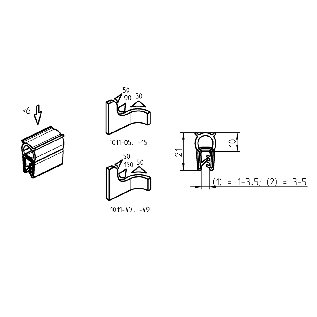 Guarnizione Adesiva Tre Emme 5x15 Mm - Nero, EPDM, Per Isolamento E Tenuta