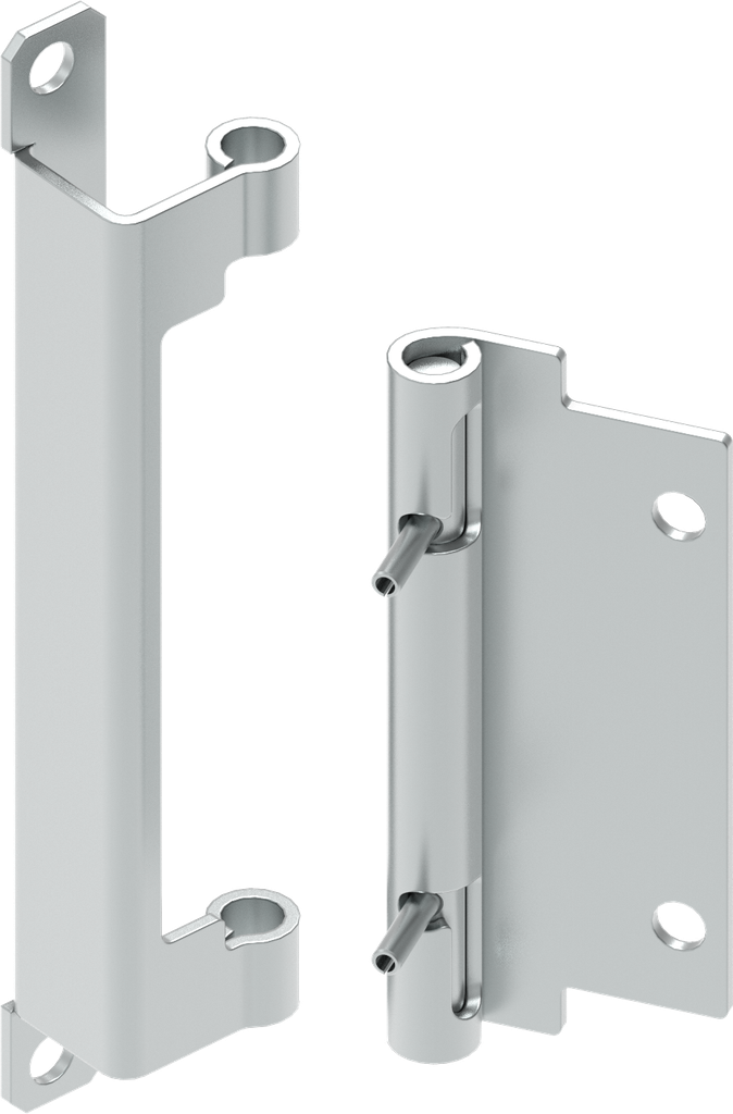 122° Hinge with captive pin, Steel zinc-plated; 1031-U18