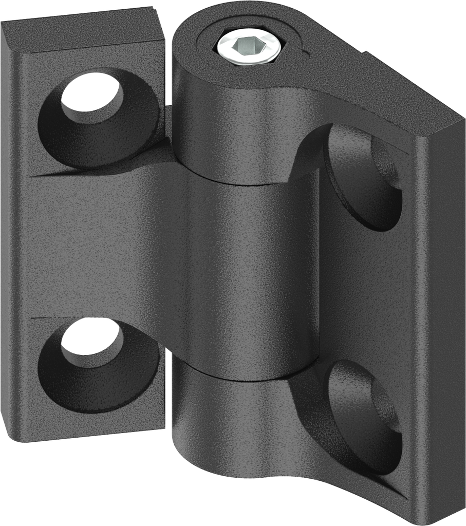 180° Torque hinge with adjustment function up to 2 Nm, Zinc