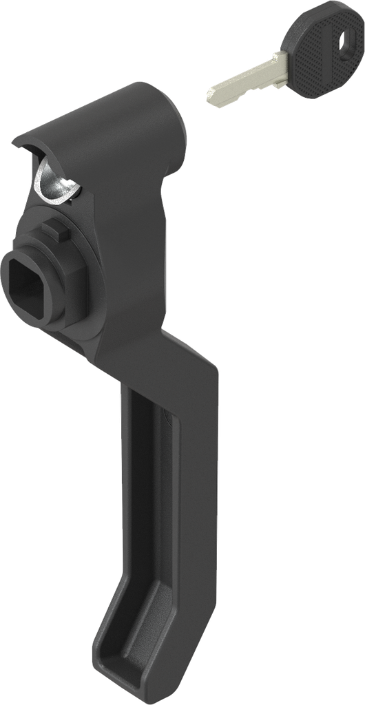 DUSTCELL KTR-013 SUMMIT 白日 CONFESSION Outside handle keyed EK 333 for zinc die shaft, Polyamide GF