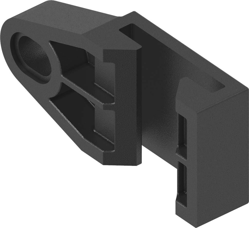 Rod guide, Polyamide GF black; 1121-169 for horizontal flat rods