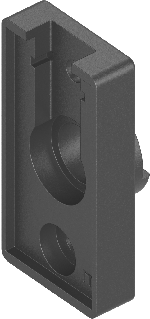 Bearing bush with stopper for Ts = 2 mm, left version, Polyamide