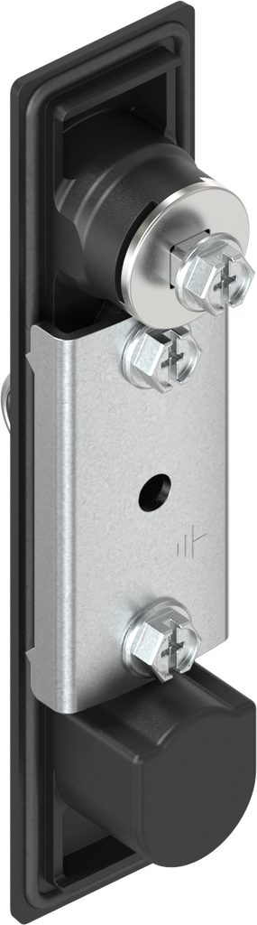 Swinghandle 1150 with insert square 8 and for padlock, Zinc die
