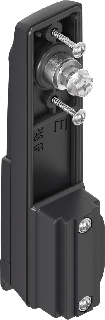 Emika Swinghandle with round cylinder, keyed EK 333, Polyamide GF