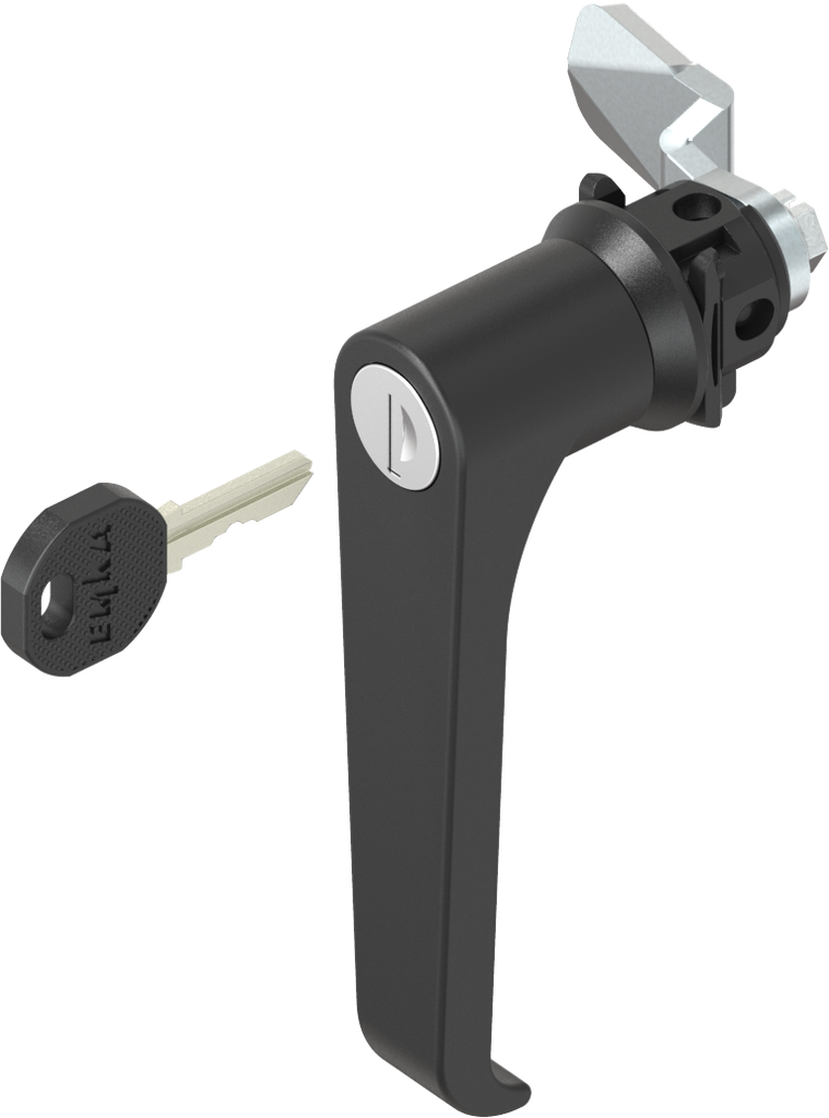 L.ek.O.rk.V.ik.E 3/14 23:59まで L-handle quarter turn clip fix, keyed EK 333, Polyamide GF black
