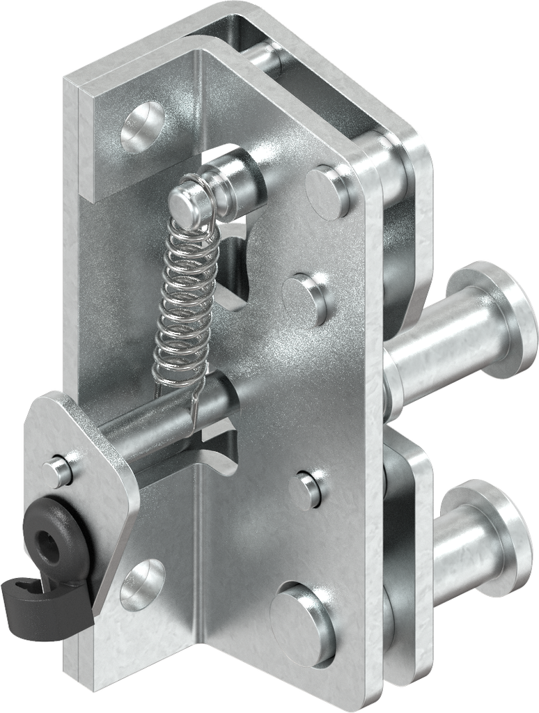 Rotary latch lock, right version, Steel zinc-plated; 2004-B8036
