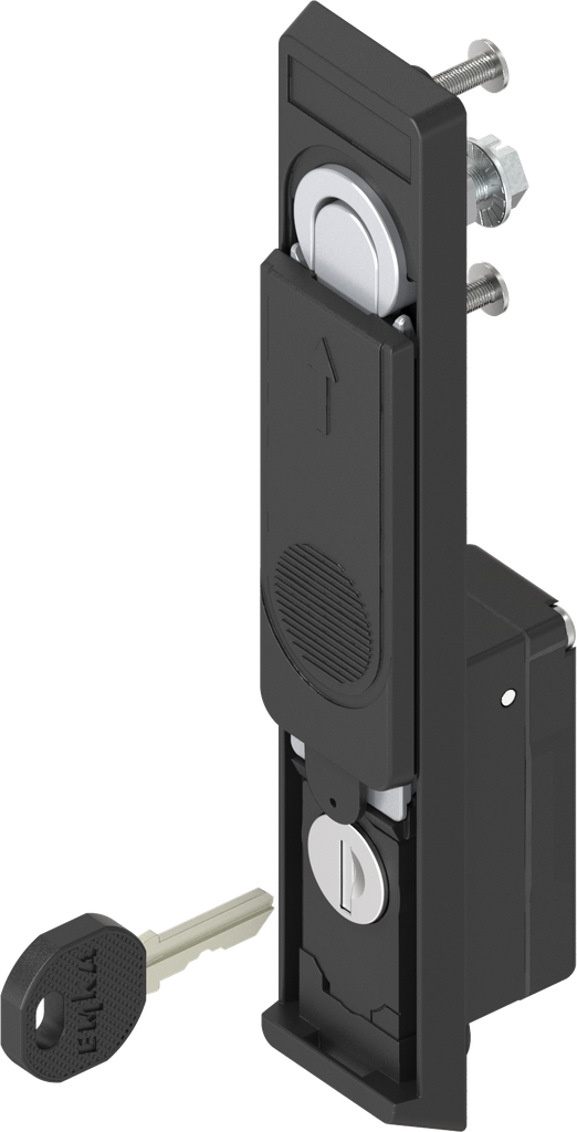 Swinghandle for locking set, Zinc die and polyamide black; 2100-U2