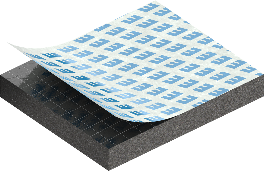 Zellgummi 3 x 25 mm, CR schwarz dehnungsfrei und selbstklebende Montagehilfe