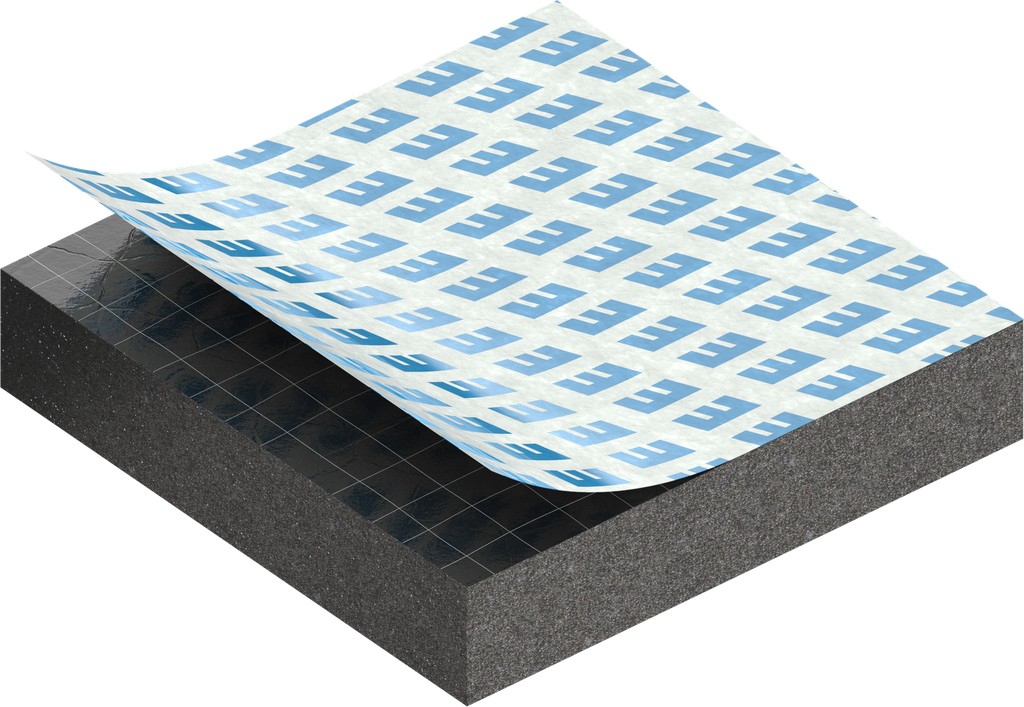 Zellgummi 6 x 30 mm, CR schwarz dehnungsfrei und selbstklebende Montagehilfe