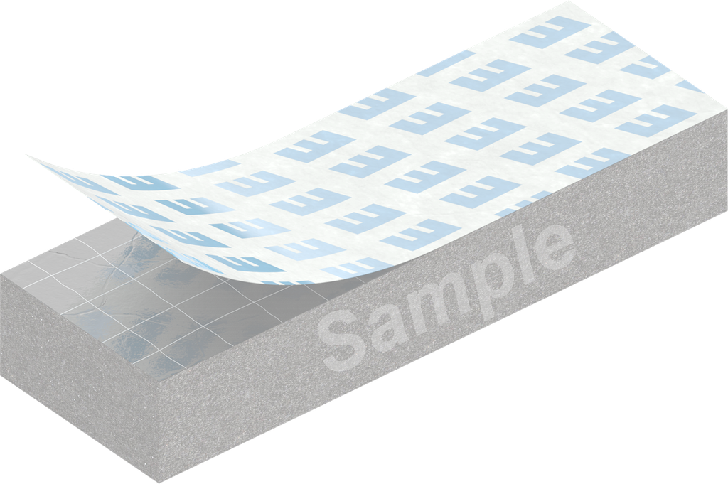 Cell sponge rubber 30 x 70 mm, EPDM black stretch eliminating and self-adhesive