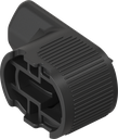 came d'encliquetage H = 13,5 mm, polyamide GF noir