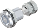 verrou à compression carré 6, zamak chromé