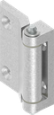 180° Scharnier, Zamak onbehandeld