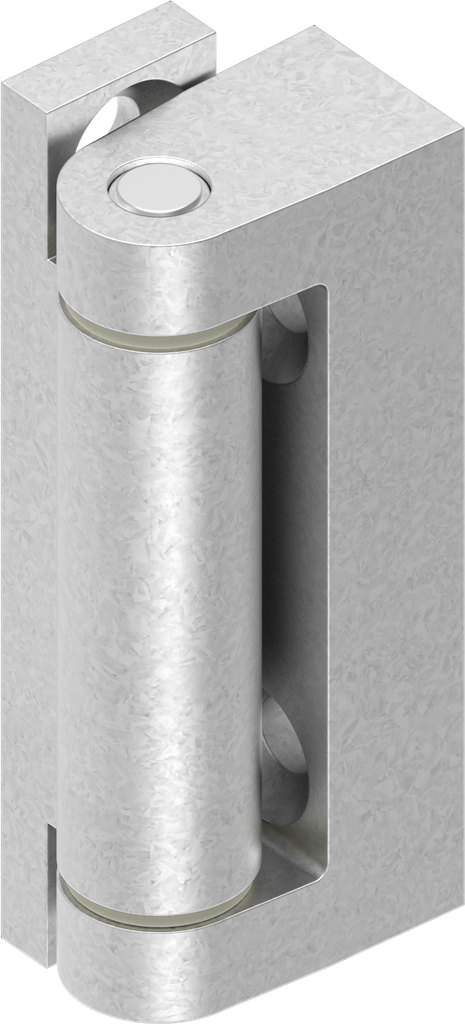 Scharnier, Zamak onbehandeld