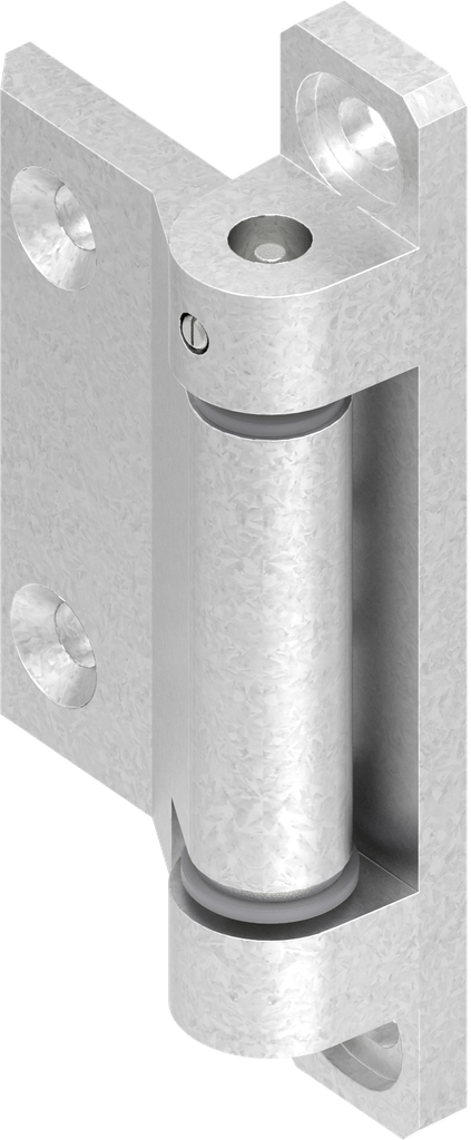 Bisagra 2D 180°, zamak bruto