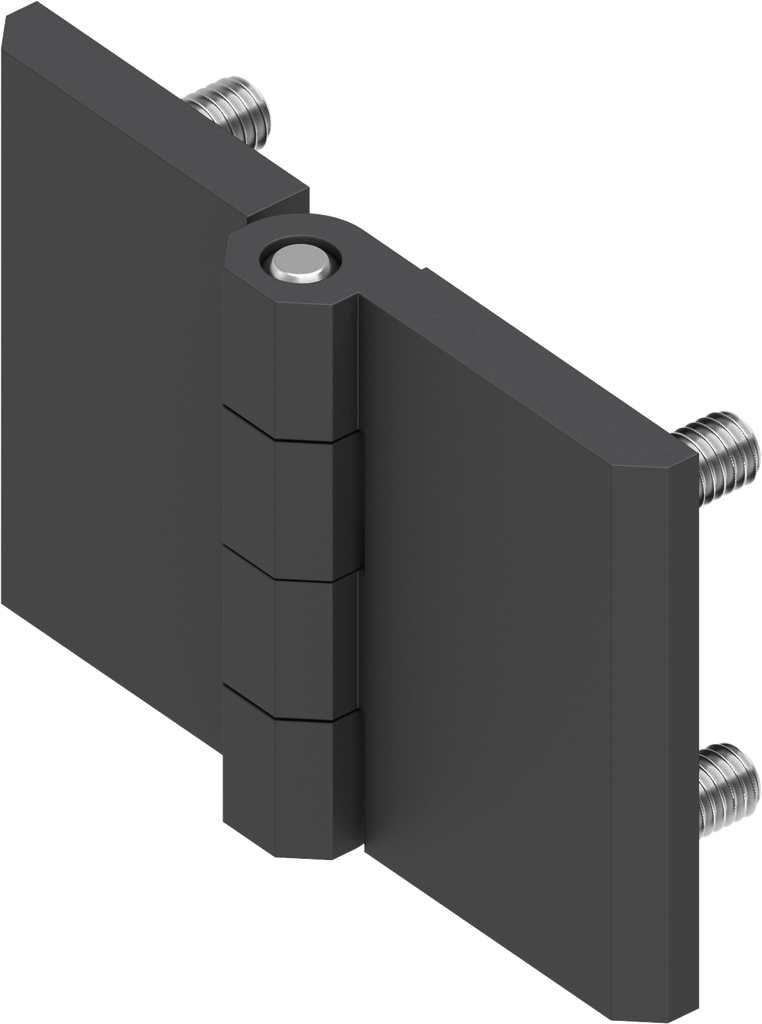 270° Scharnier, Zamak zwart gepoedercoat ECO